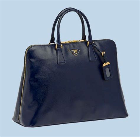 Borse Prada in Vernice Blu 